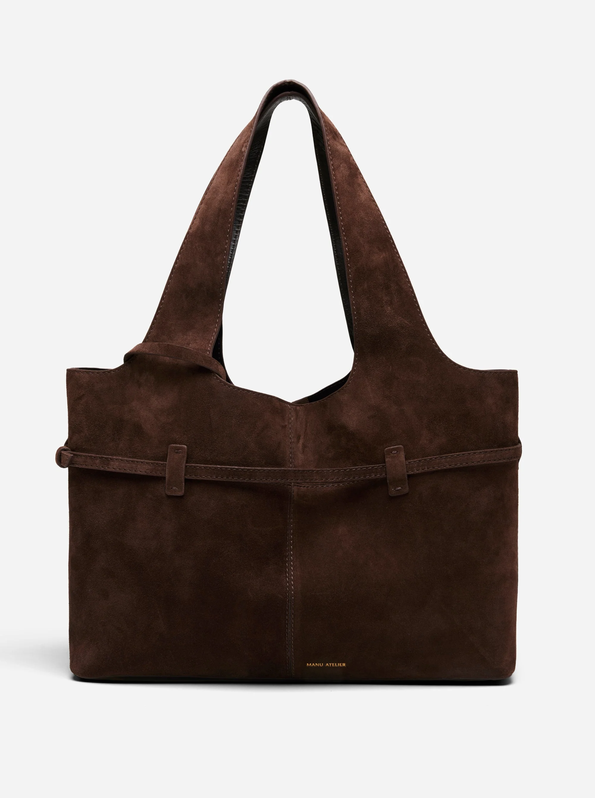 Cambon Cabas Deep Brown Suede - Image 4