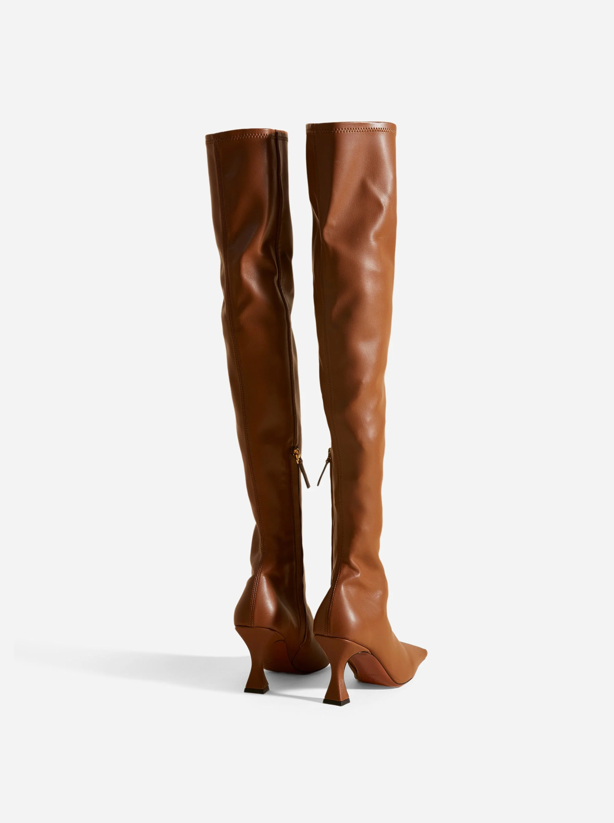 Over Knee High Duck Boots Walnut - Image 3